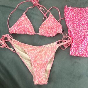 Pink triangl bikini